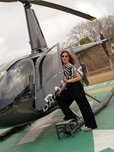 Momen Seru Tasya Farasya Naik Helikopter Saat Liburan Bali
