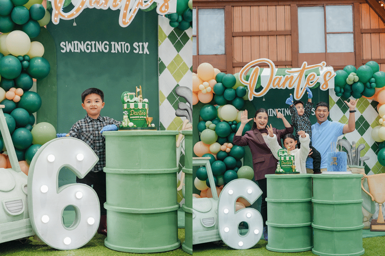 Makin Meriah! Pesta Ultah Dante Alinskie Di Penuhi Dekorasi Golf